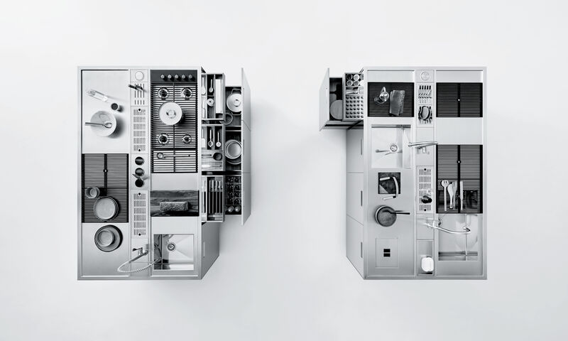 Итальянская кухня с двойным рабочим островом