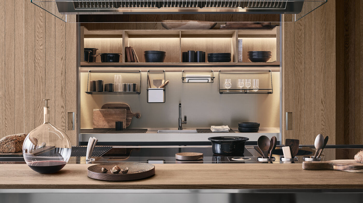 Итальянская кухня Arclinea Lignum et Lapis, Vina