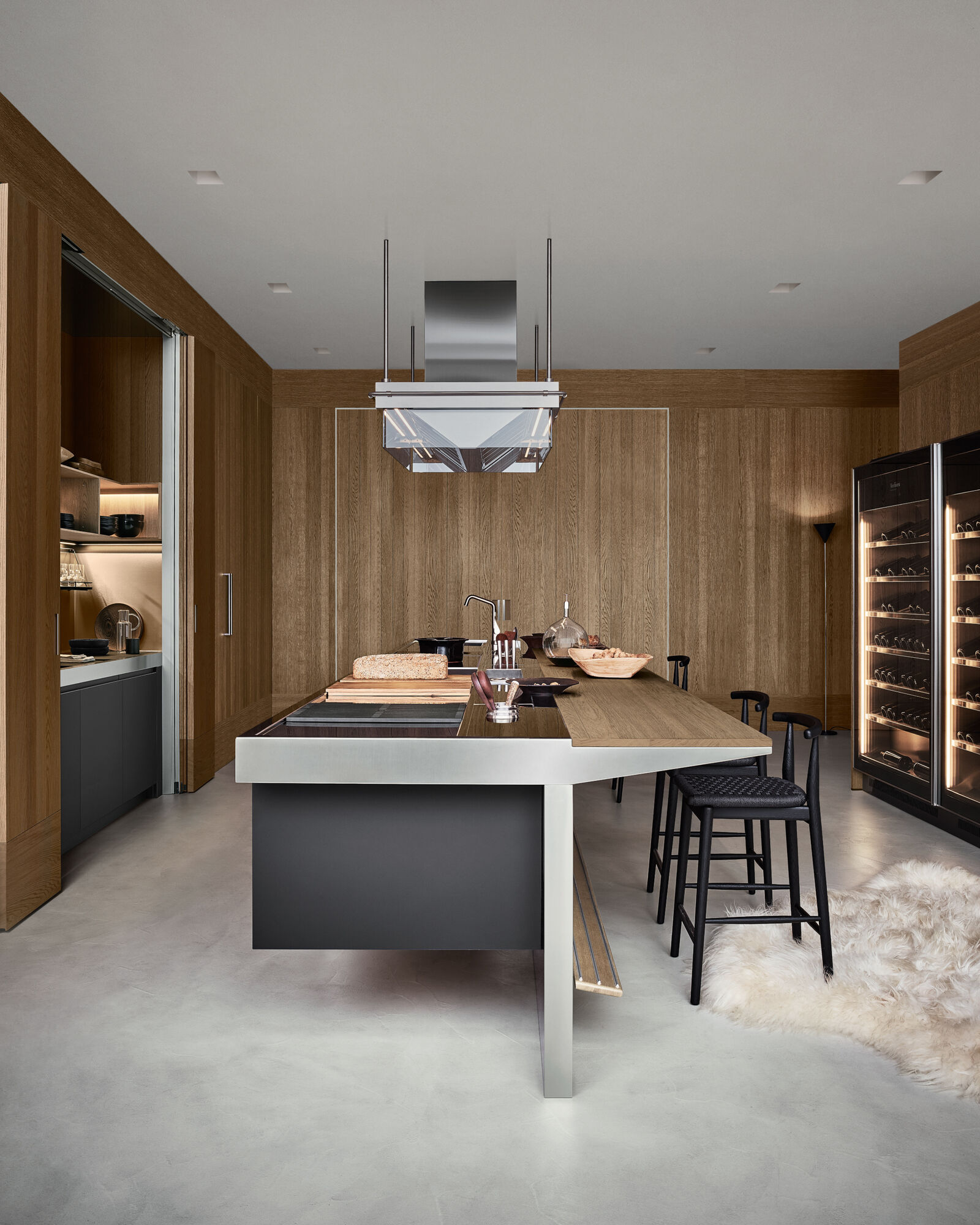 Итальянская кухня Arclinea Lignum et Lapis, Vina