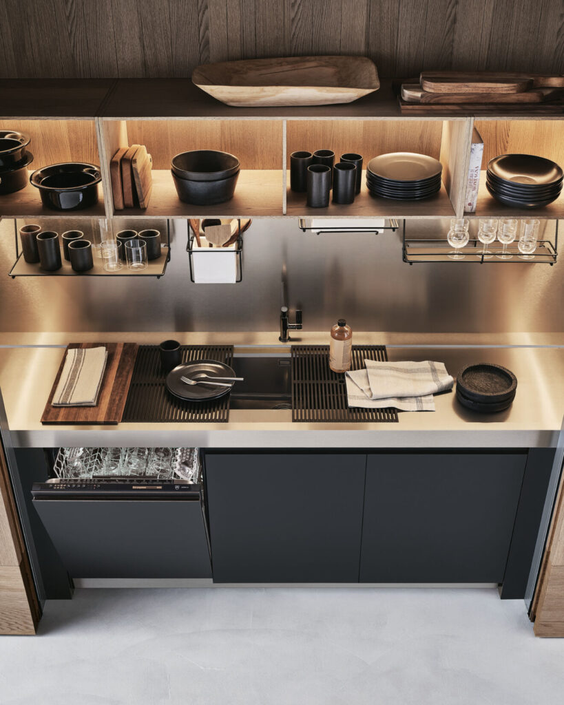 Итальянская кухня Arclinea Lignum et Lapis, Vina