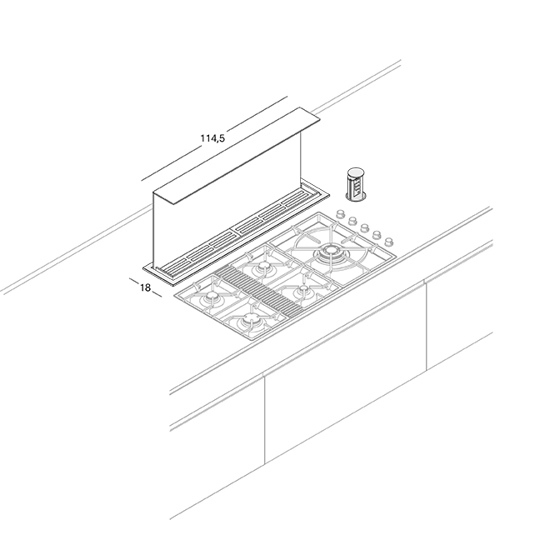 Вытяжка для рабочей поверхности