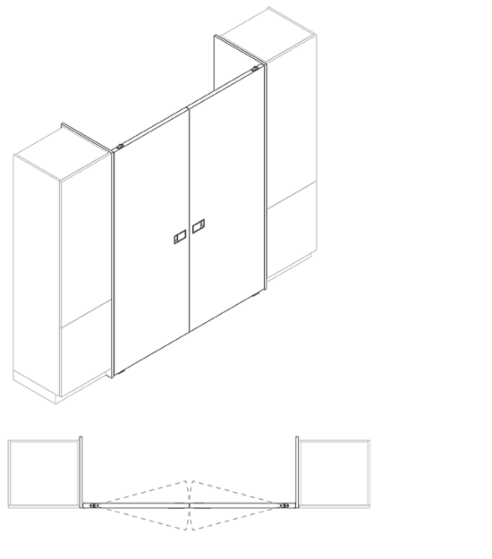 ДВОЙНАЯ ДВЕРЬ С БОКОВЫМИ ПАНЕЛЯМИ