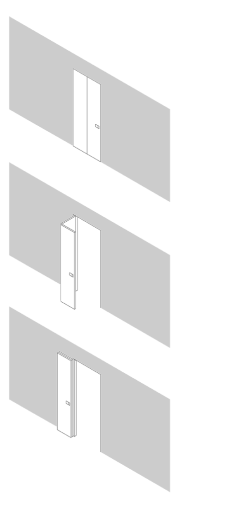 2 ОДНОСКЛАДНЫЕ ДВЕРИ