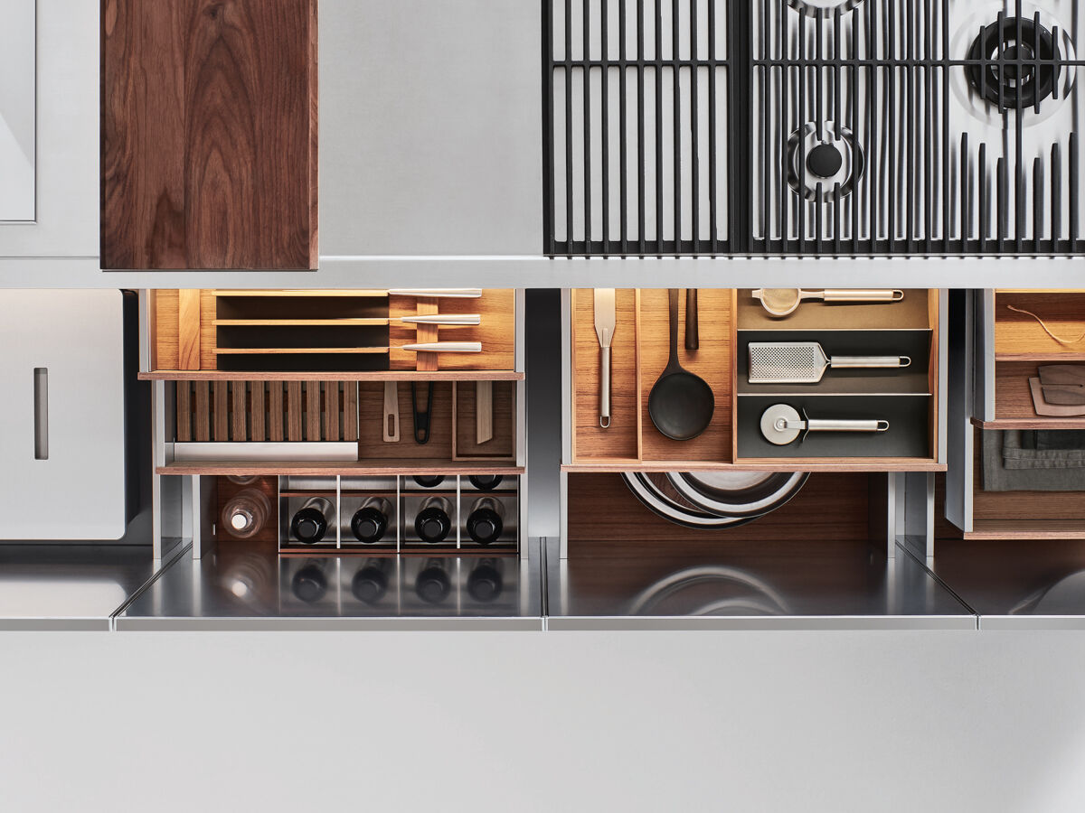 Внутренние выдвижные ящики и аксессуары для глубоких выдвижных ящиков