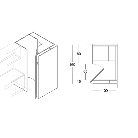 ВЫСОТА БЛОКА H 198-222 СМ