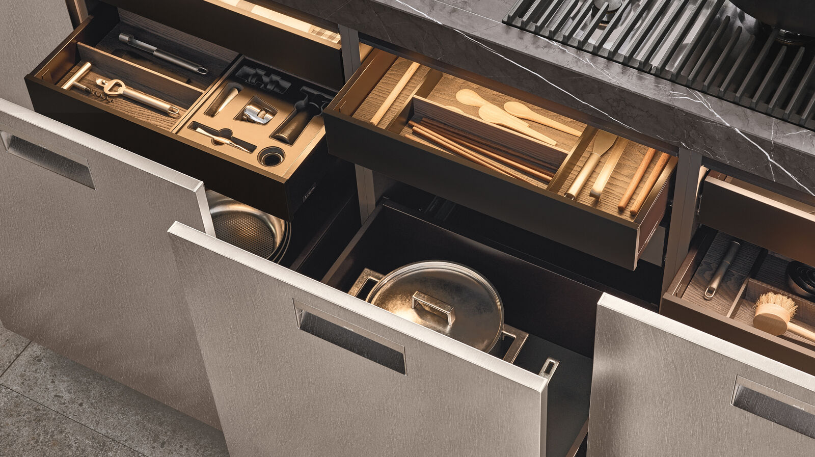 Итальянская кухня Arclinea Italy двойной остров